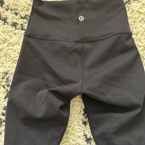 Lululemon Align size 0, black, 6 in inseam. Great condition